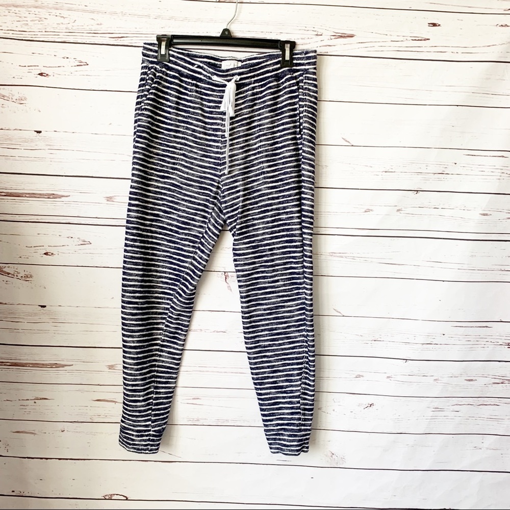 LOU & GREY Textured Ankle Sweatpants- Medium